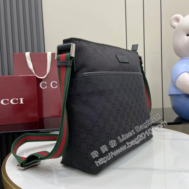 Gucci專櫃古馳最經典款男士單肩斜挎包 jh2947型號:  189751